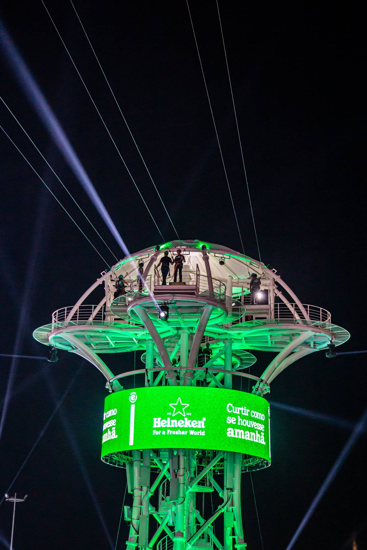 Cabo de Aço da Morsing na Tirolesa do Rock In Rio